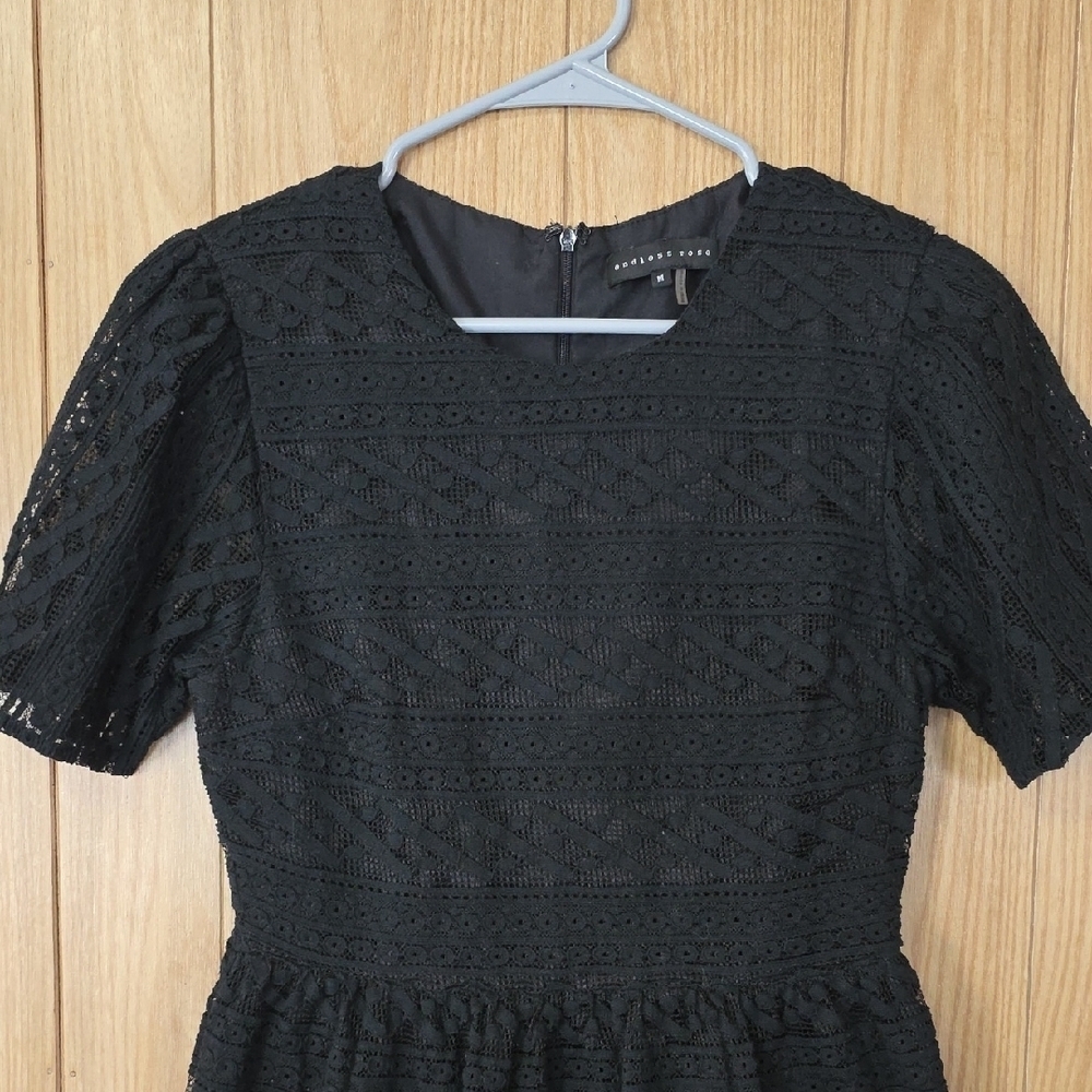 Endless Rose Black Lace Midi Dress - Picture 3 of 9